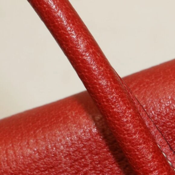 Gucci Vintage Red and Navy GG Monogram Satchel - Picture 2 of 14